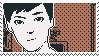 a stamp of kouji tagawa from the game world of horror.